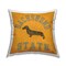 Vintage Dachshund State Outdoor Printed Pillow Design by Spirit Animals/Life Is High, 18 x 7 x 18